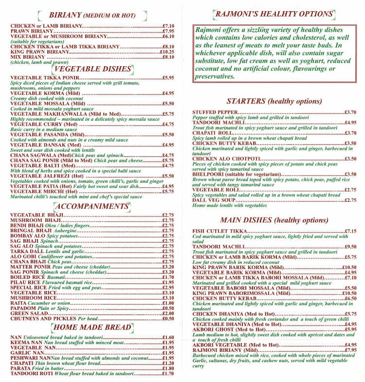 Menu Image